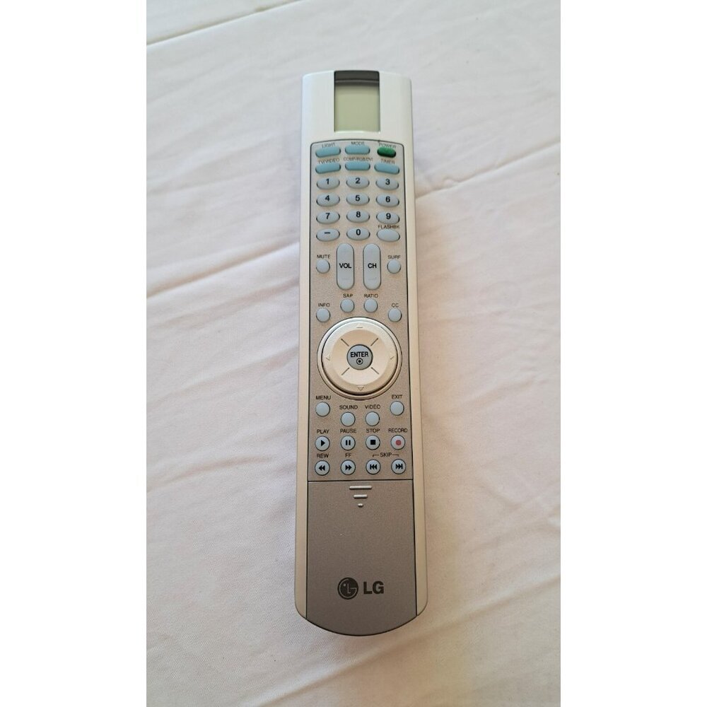 LG 6710T00009B Plasma TV Illuminated Remote‎ Control Gray Rectangular